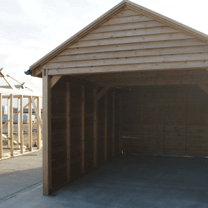 Timber garage