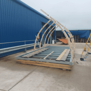 The internal structure of a timber pod kit