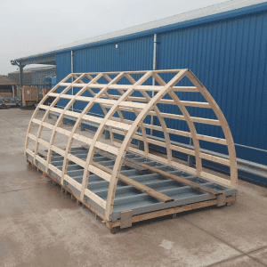 The internal structure of a timber pod kit