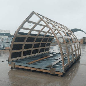 The internal structure of a timber pod kit